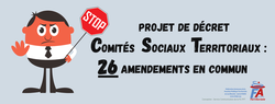 Comité Sociaux Territoriaux - La FA-FPT et les trois autres organisations syndicales majoritaires déposent 26 amendements en commun!