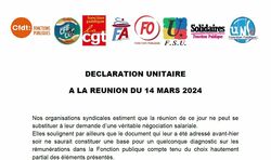 14 mars 2024 - Pas de diagnostics, des négociations