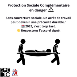 Sans couverture sociale, un arrêt de travail peut devenir une précarité durable. 2029, c’est trop tard. Respectons l’accord signé !